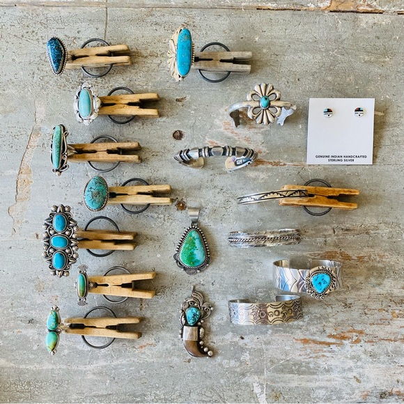 SOLD ♥️ Navajo ♥️ Robert Yellowhorse Sterling Silver & Turquoise Cuff - Picture 14 of 14